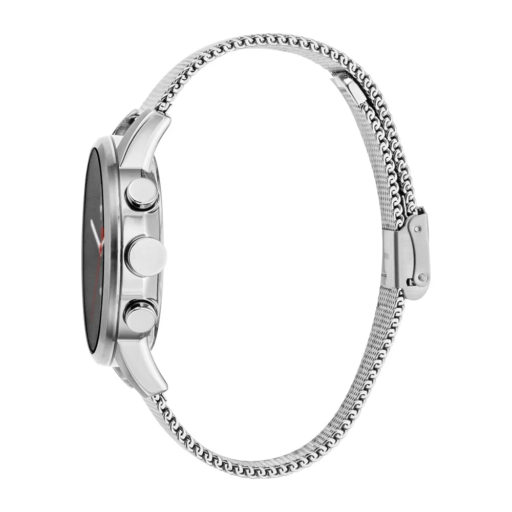 Esprit Men's Stainless Steel Watch Black Dial & Mesh Bracelet