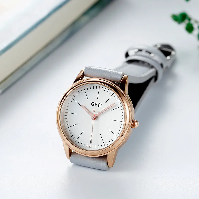 Fashion casual Joker waterproof belt ladies watch