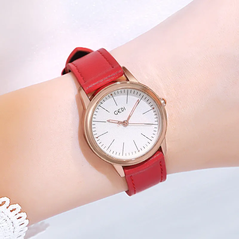 Fashion casual Joker waterproof belt ladies watch