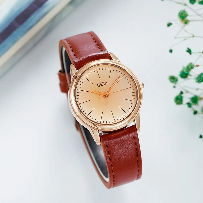 Fashion casual Joker waterproof belt ladies watch