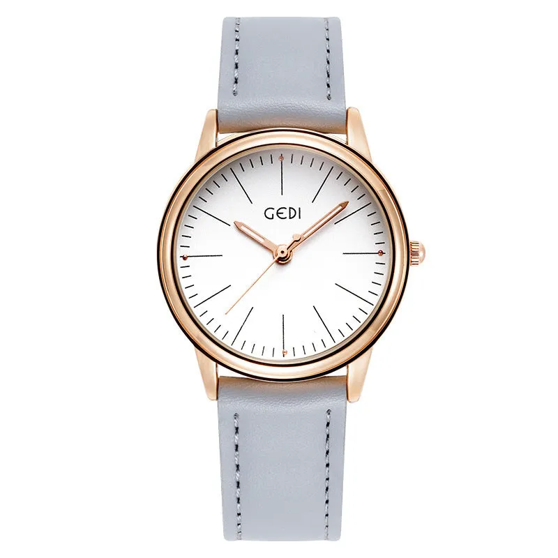 Fashion casual Joker waterproof belt ladies watch