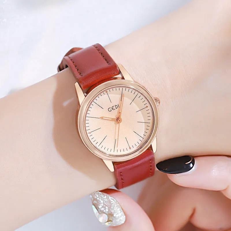 Fashion casual Joker waterproof belt ladies watch