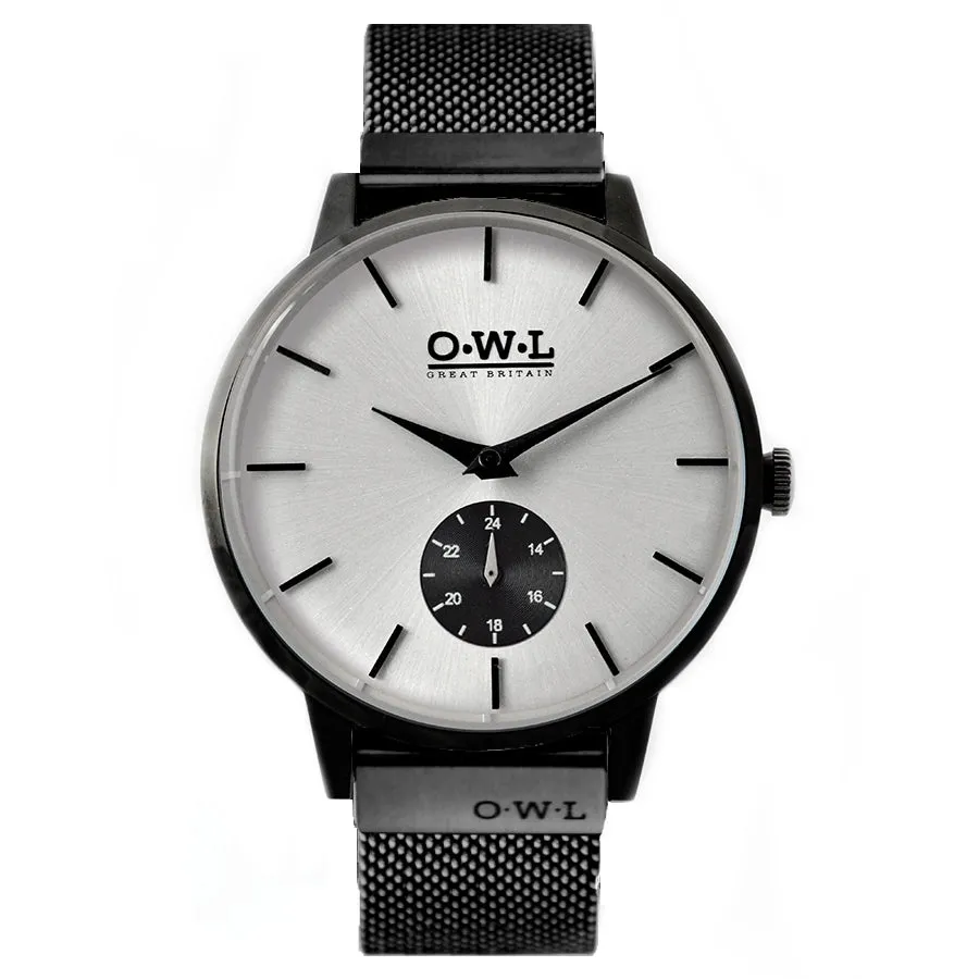 FILTON BLACK CASE & BLACK MESH STRAP WITH SILVER DIAL - LIMITED EDITION