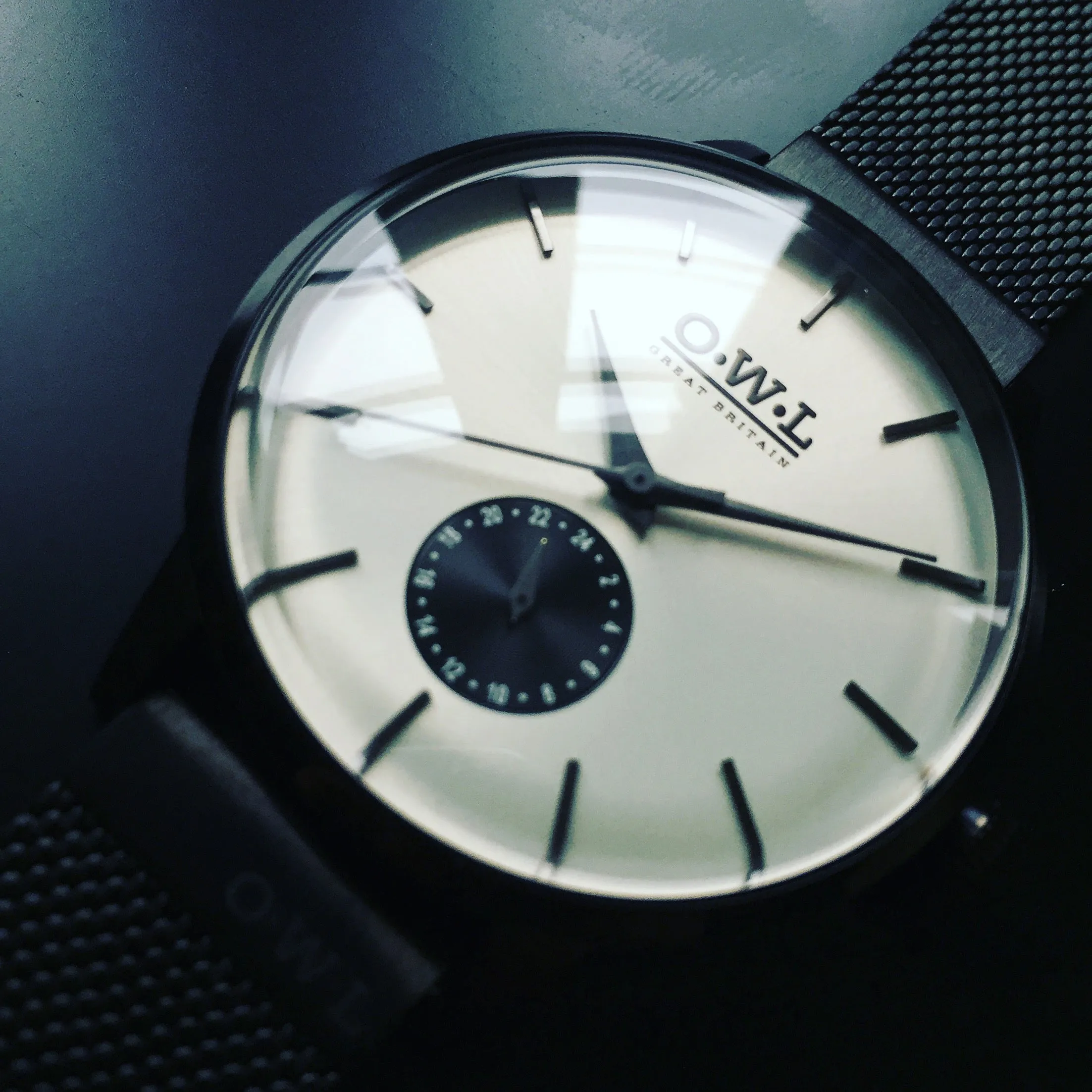 FILTON BLACK CASE & BLACK MESH STRAP WITH SILVER DIAL - LIMITED EDITION