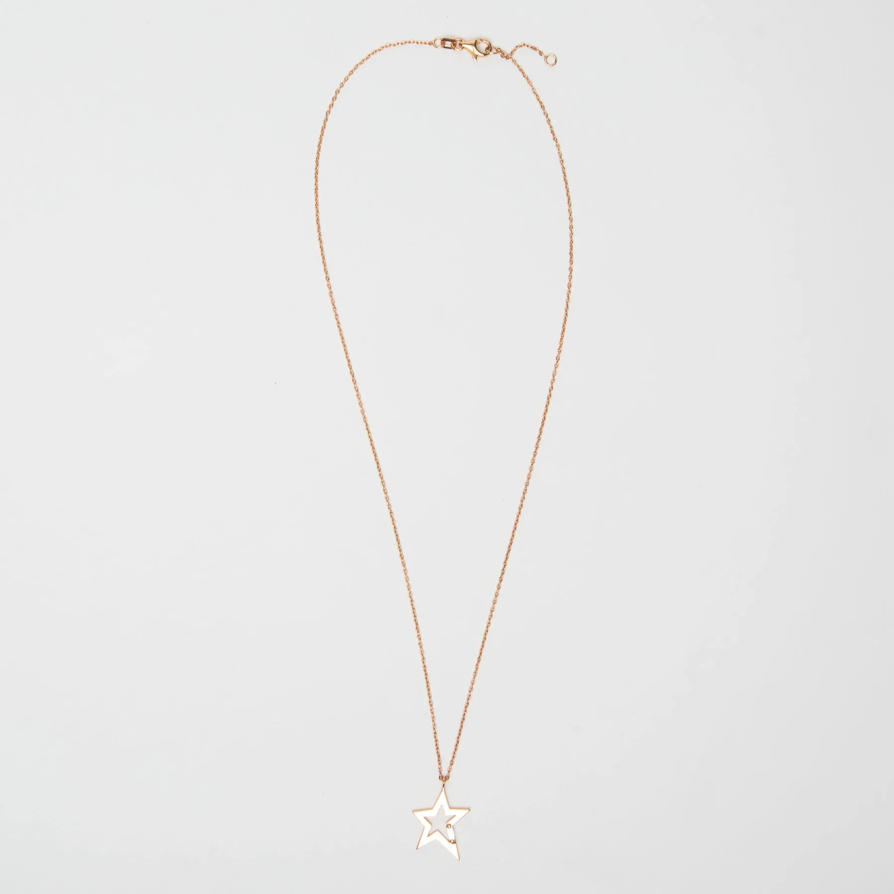 FIYA JEWELLERY | BAGUETTE DIAMOND GOLD STAR NECKLACE