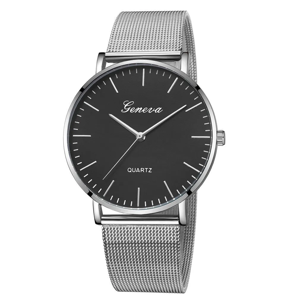 Flashy Trends Geneva Women's Classic Quartz Stainless Steel Wrist Watch
