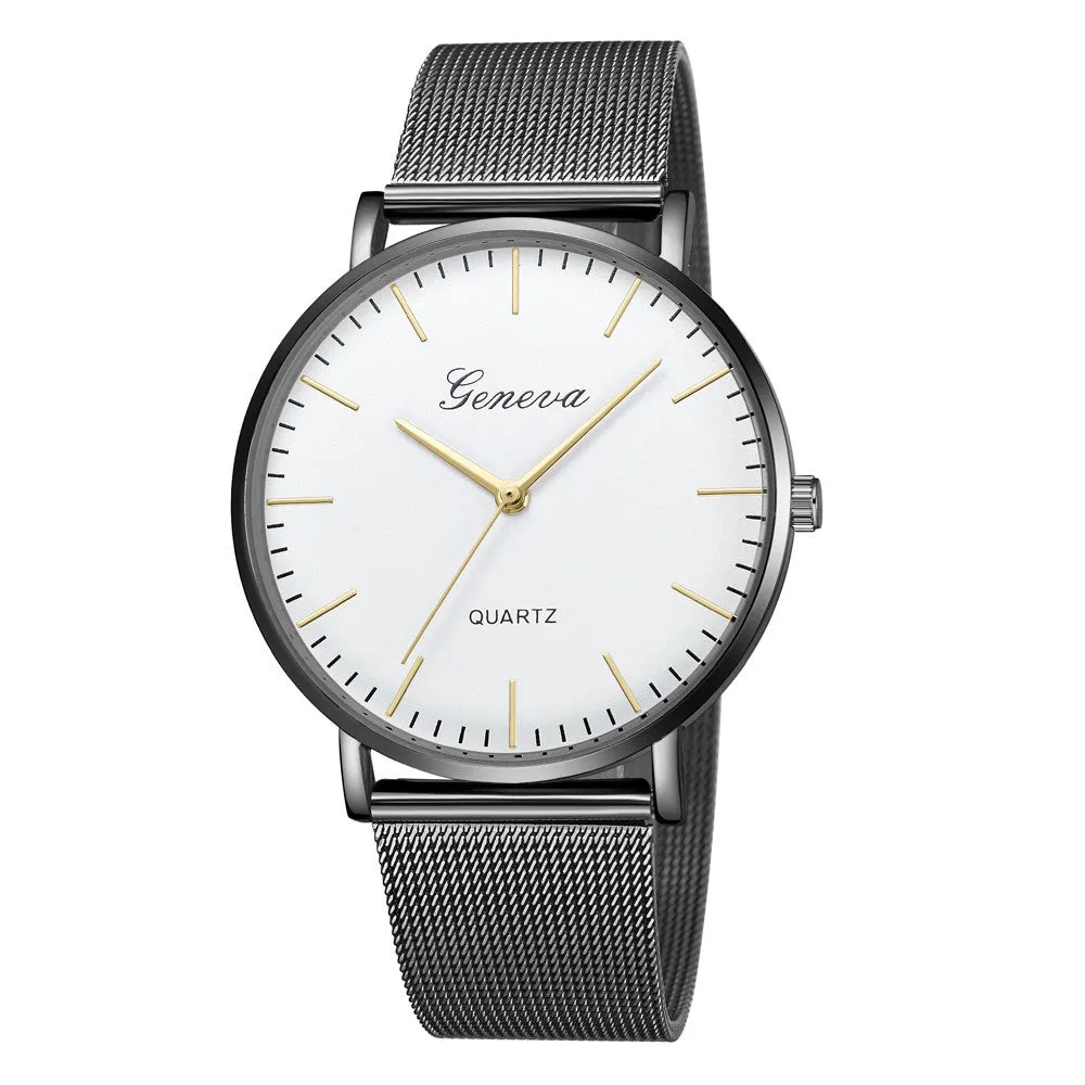 Flashy Trends Geneva Women's Classic Quartz Stainless Steel Wrist Watch