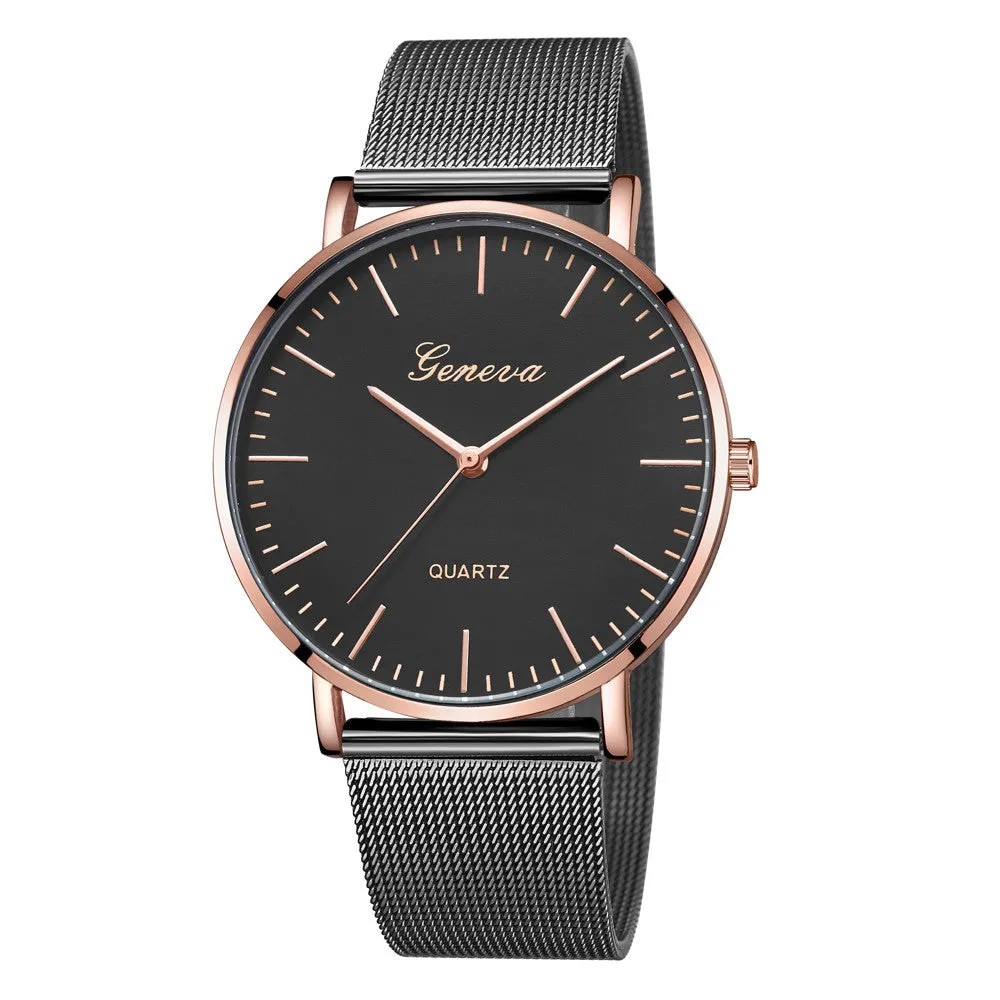 Flashy Trends Geneva Women's Classic Quartz Stainless Steel Wrist Watch