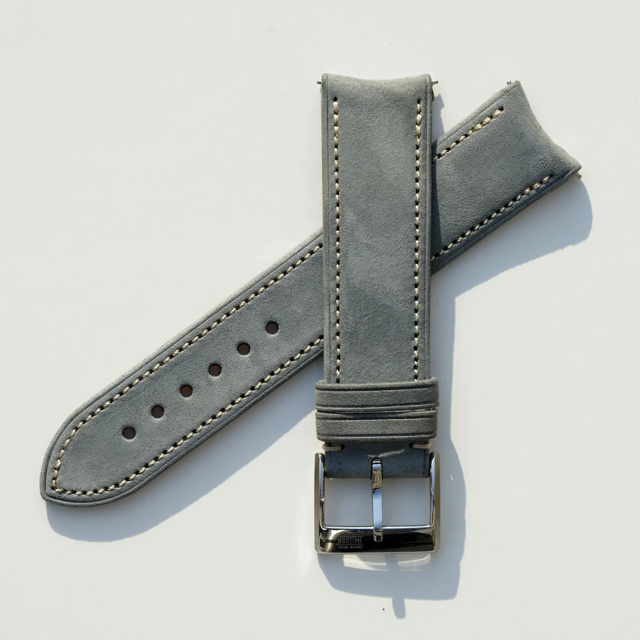 For F.P.JOURNE BLUE GRAY NUBUCK STRAP