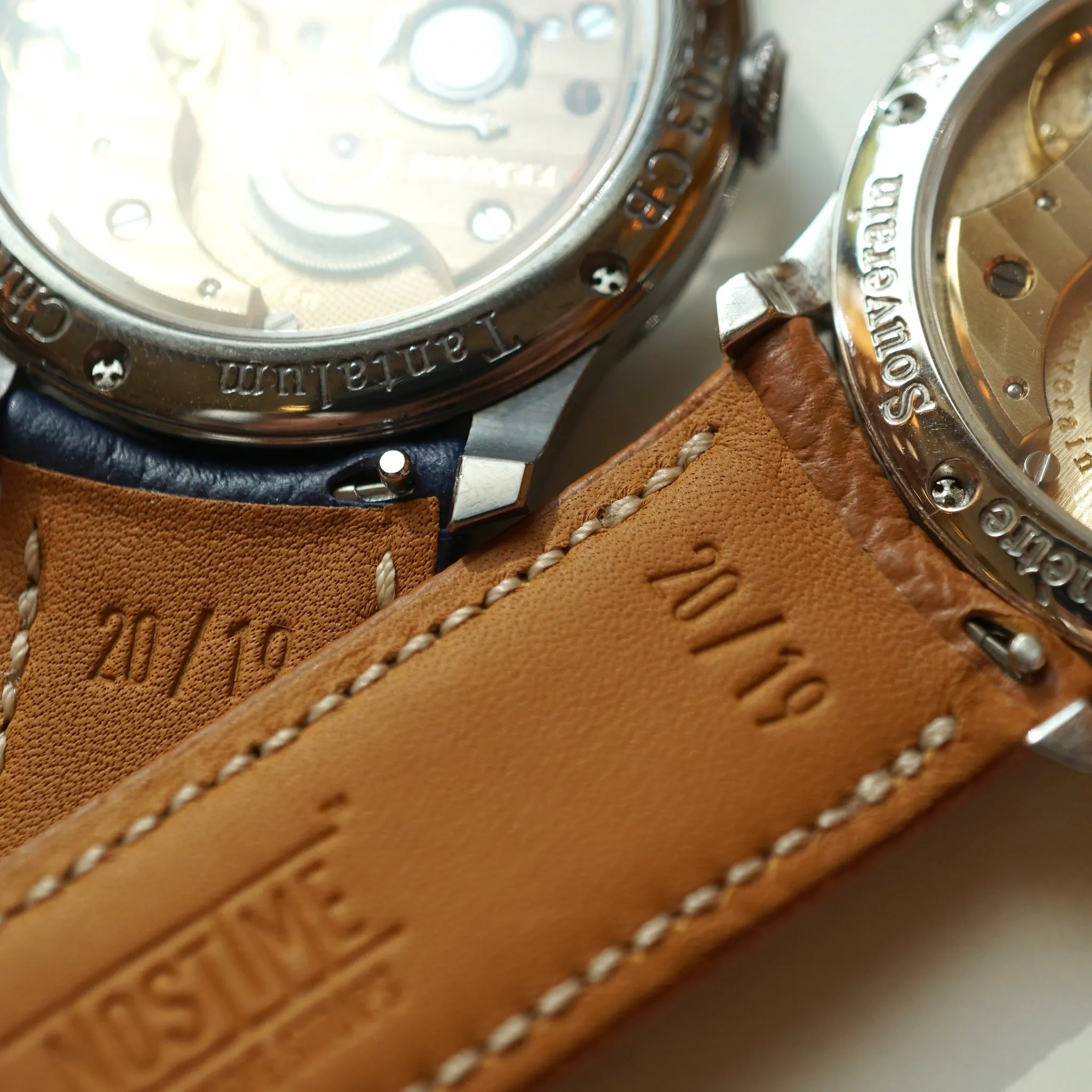 For F.P.JOURNE BLUE GRAY NUBUCK STRAP