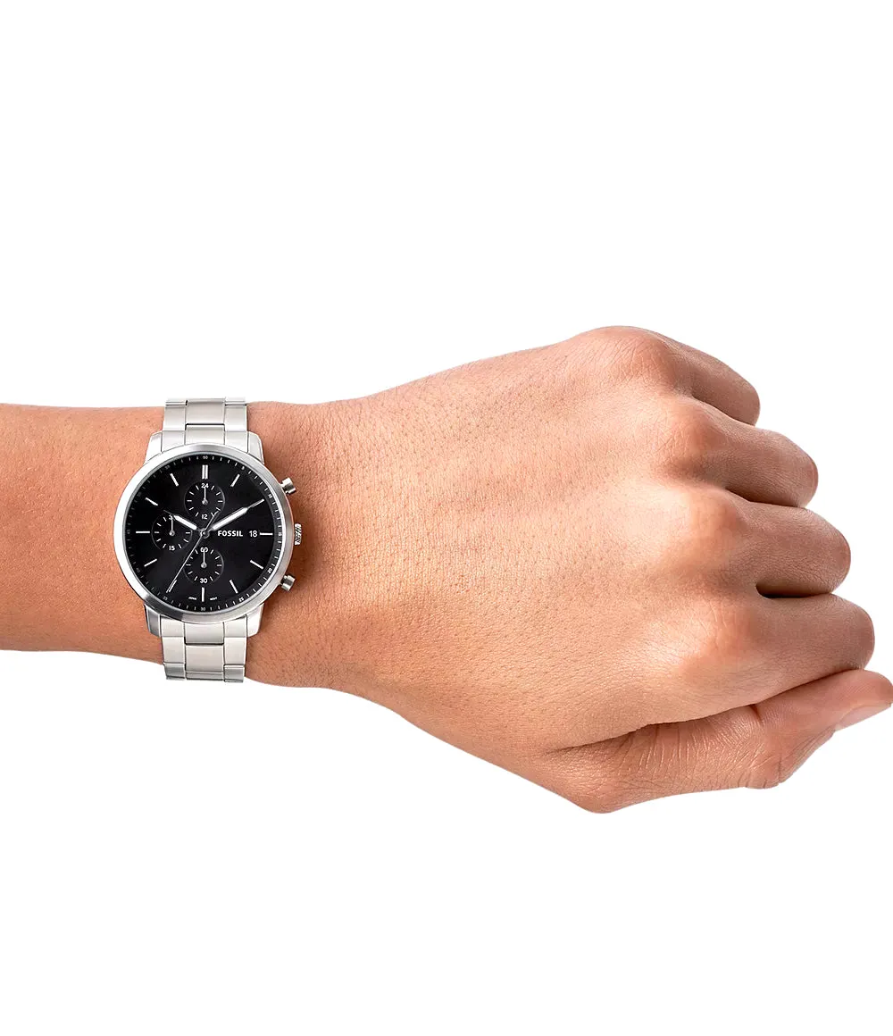 Fossil Minimalist Chronograph Stainless Steel Watch