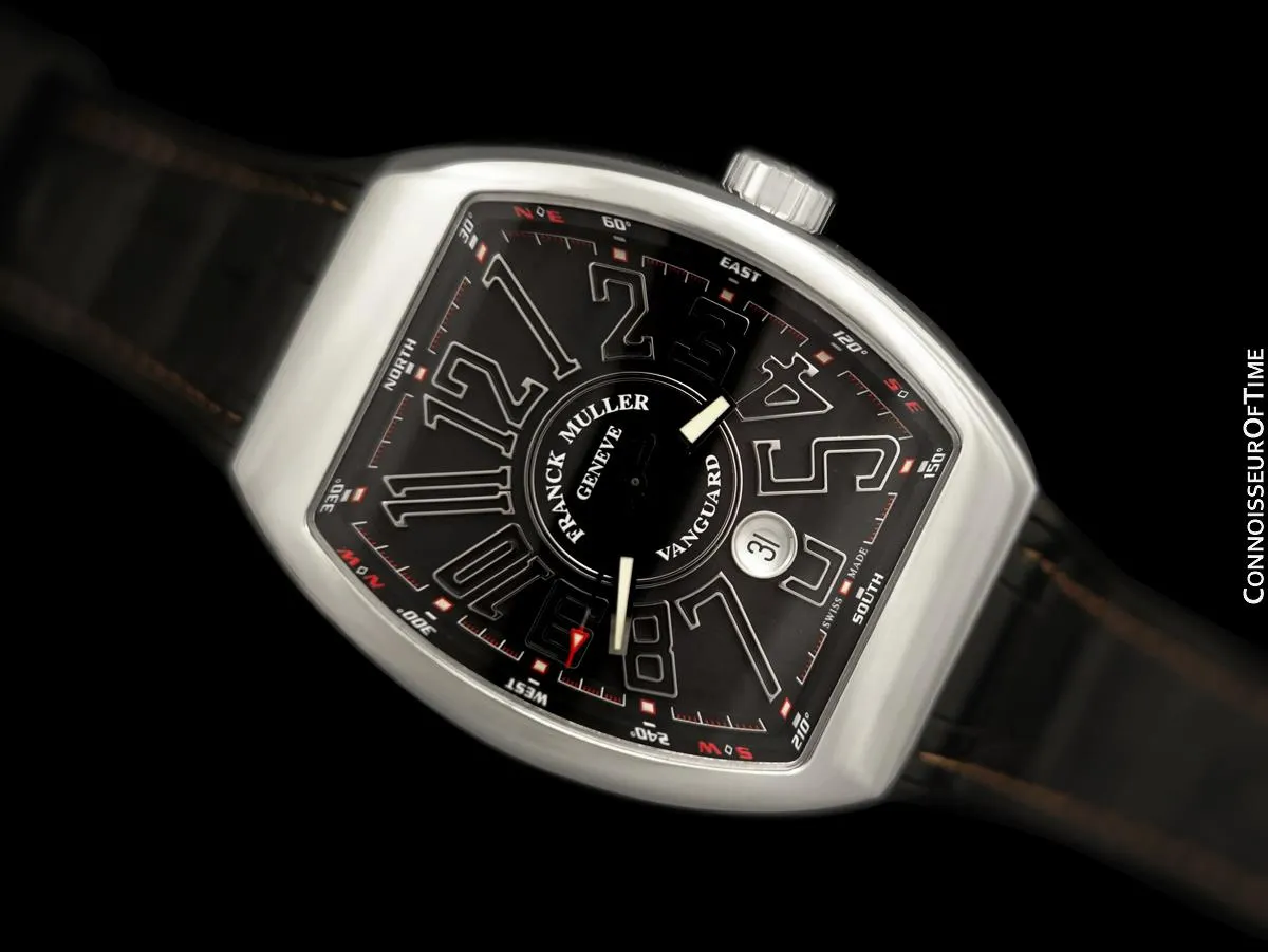 Franck Muller Vanguard V45 SC DT Massive Mens Automatic Watch - Stainless Steel