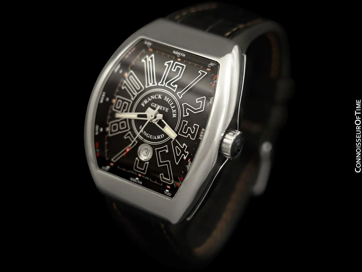 Franck Muller Vanguard V45 SC DT Massive Mens Automatic Watch - Stainless Steel