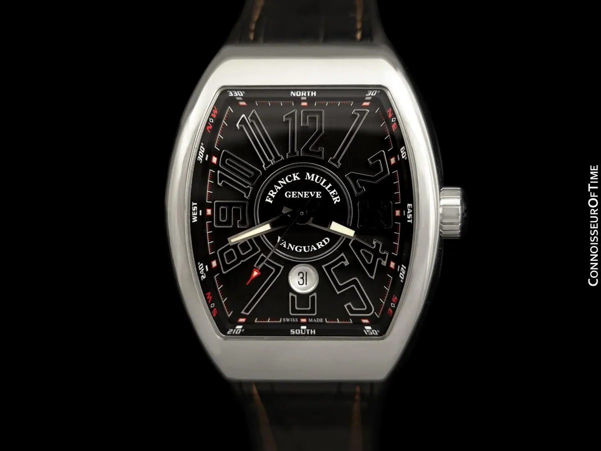 Franck Muller Vanguard V45 SC DT Massive Mens Automatic Watch - Stainless Steel