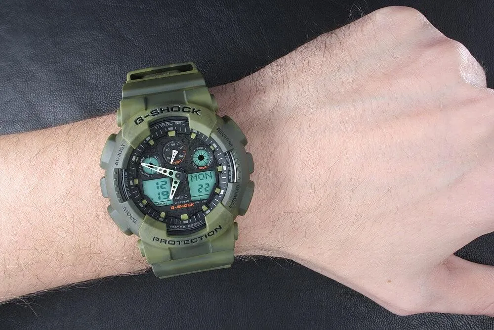 G-Shock Black Dial Resin Men's Watch GA100MM-3A