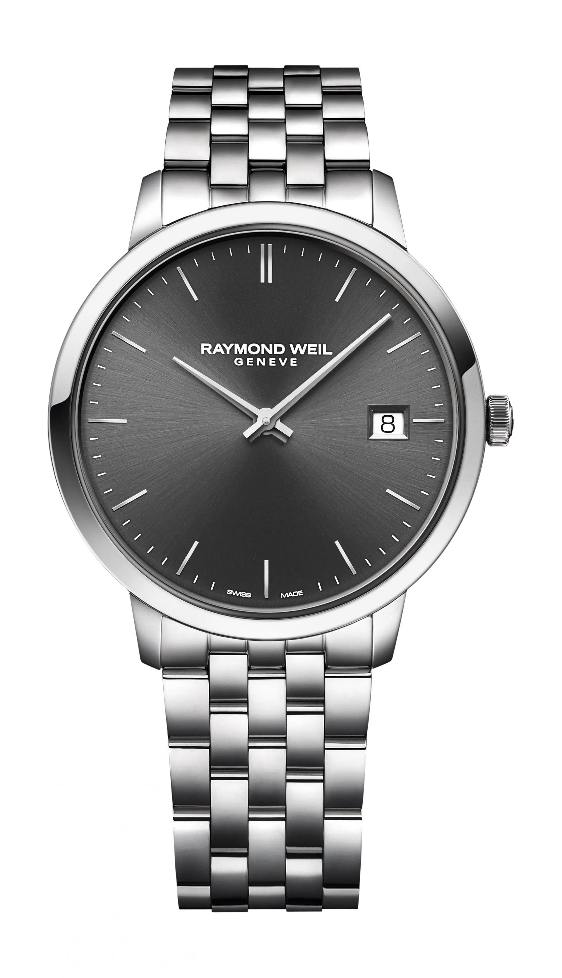 GENTS S/S TOC 2MM GREY DIAL
