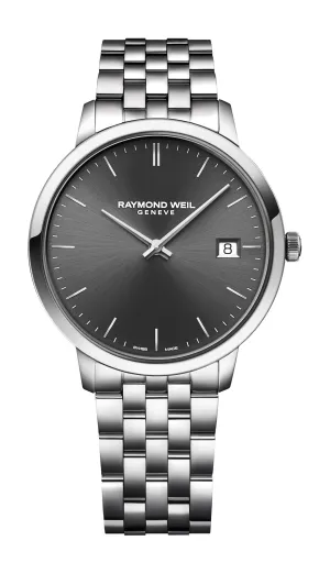 GENTS S/S TOC 2MM GREY DIAL