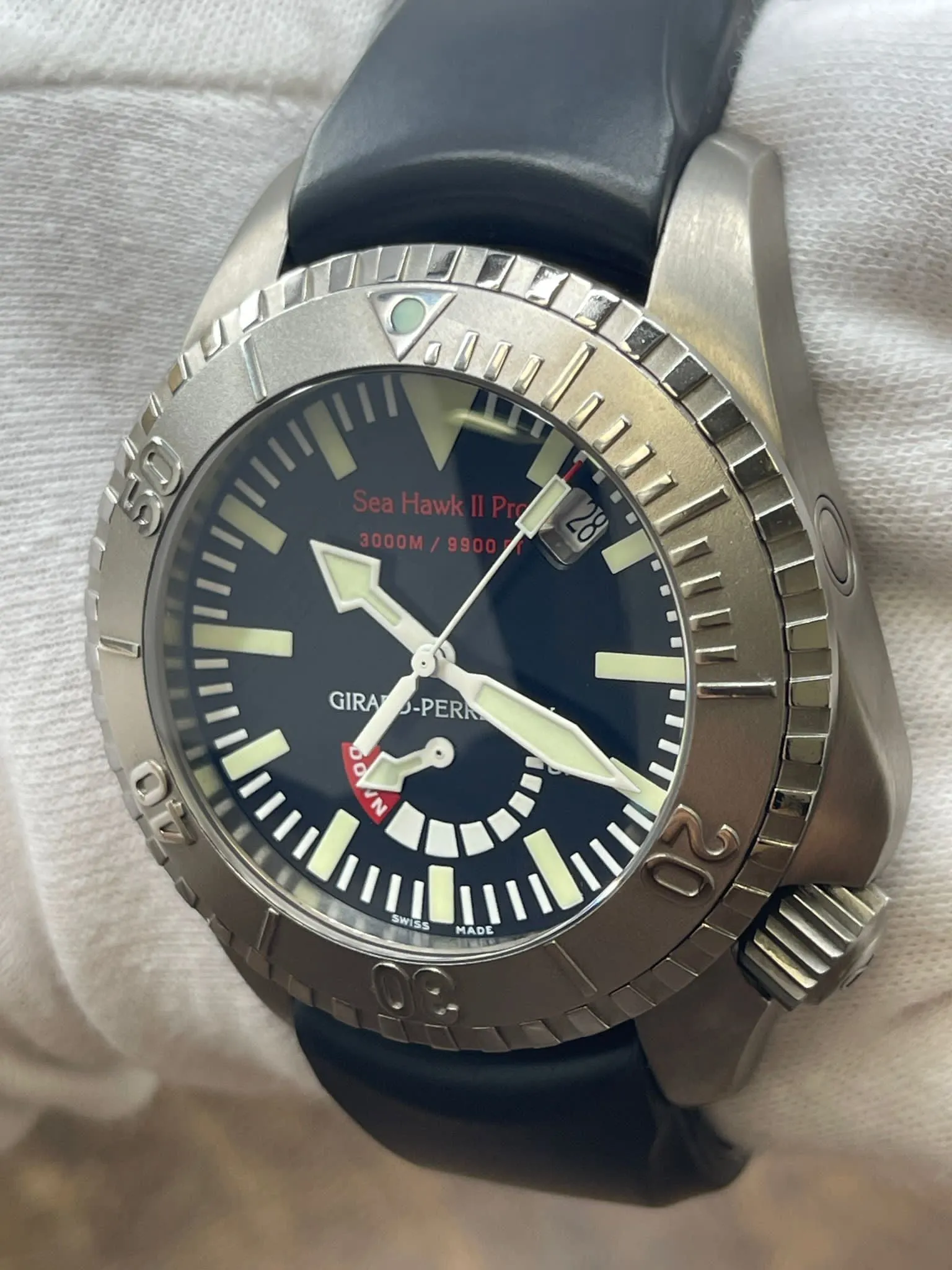 Girard Perregaux Sea Hawk Pro II 49941 Black Dial Automatic Men's Watch