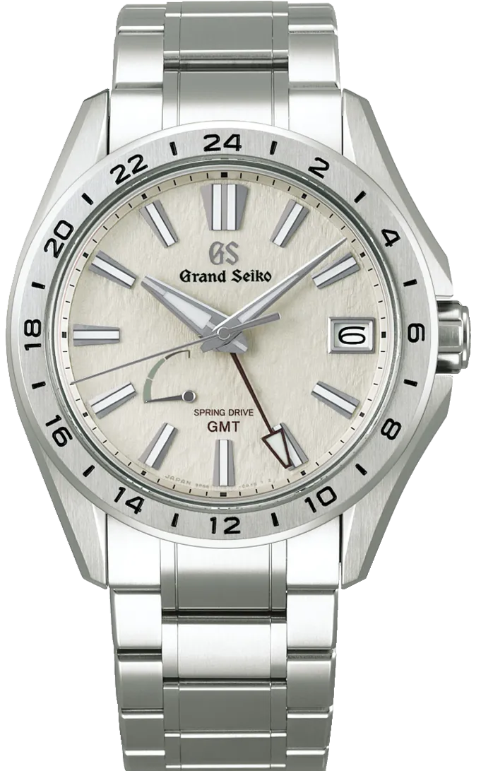 Grand Seiko Evolution 9 Collection 9R Titanium Spring Drive GMT "Morning Mist" SBGE285