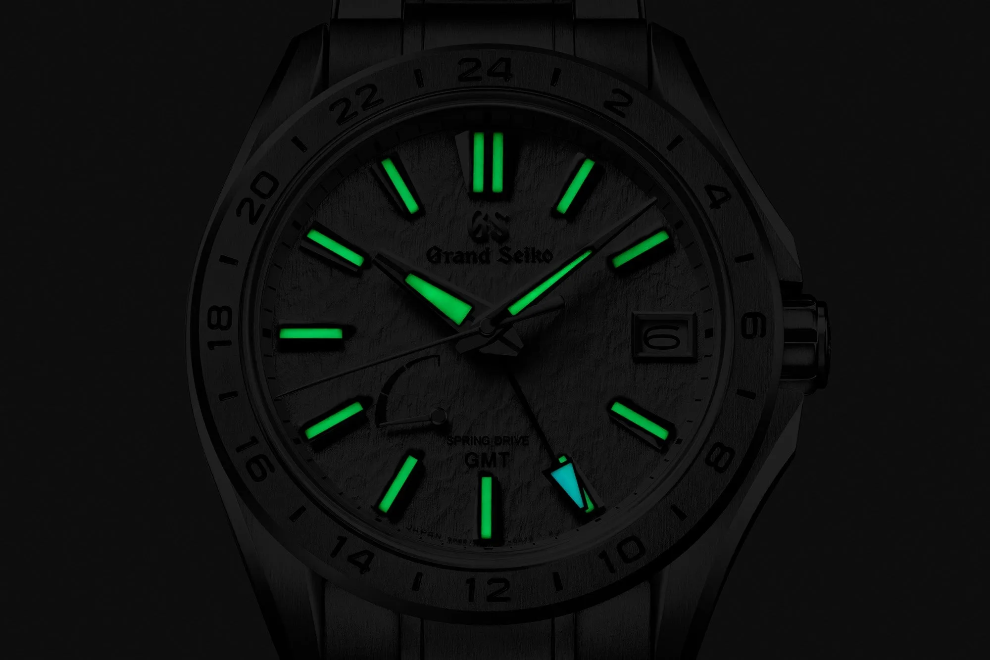 Grand Seiko Evolution 9 Collection 9R Titanium Spring Drive GMT "Morning Mist" SBGE285