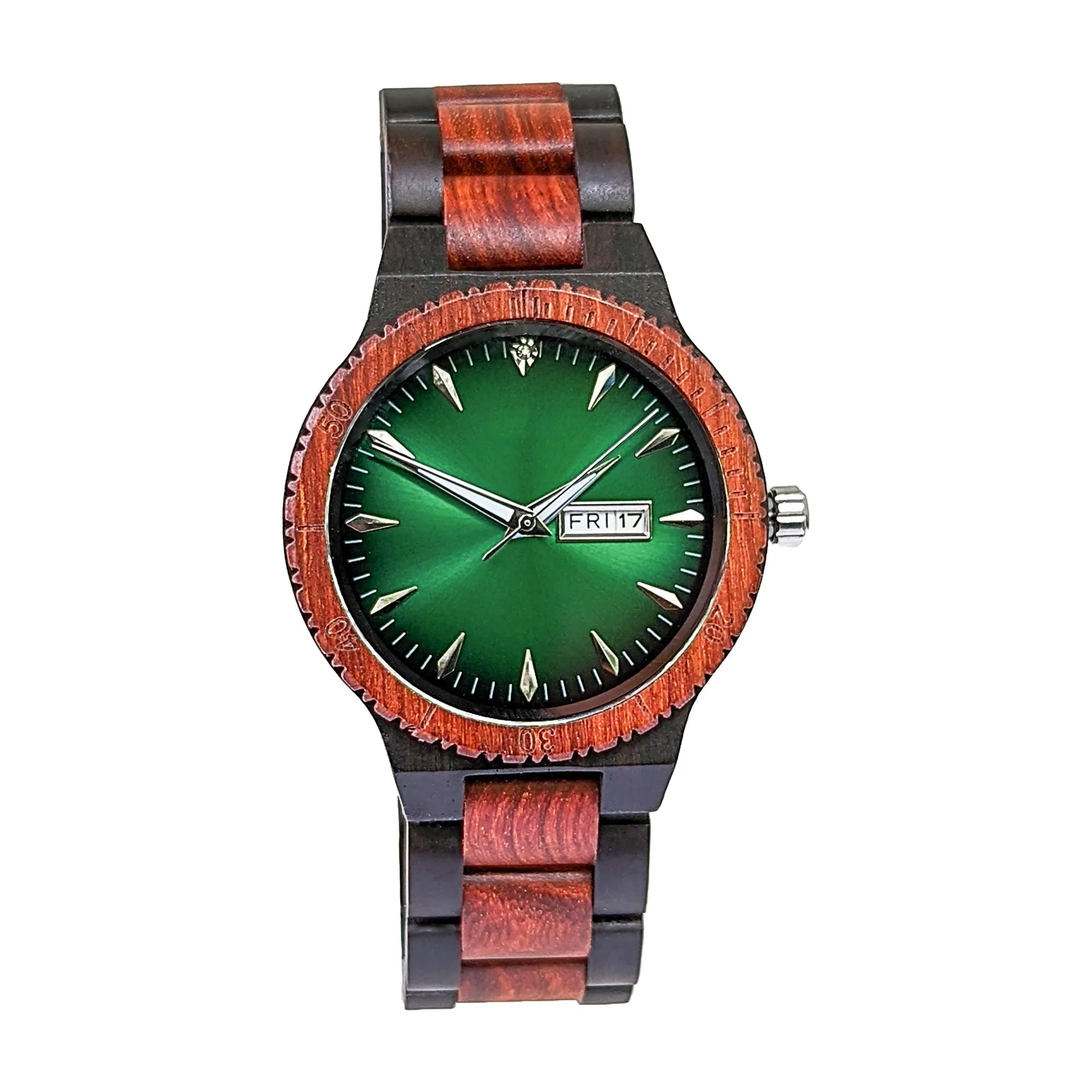 Groomsmen Set of 5 Wooden Watch Red | Justo