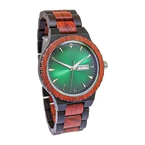 Groomsmen Set of 5 Wooden Watch Red | Justo