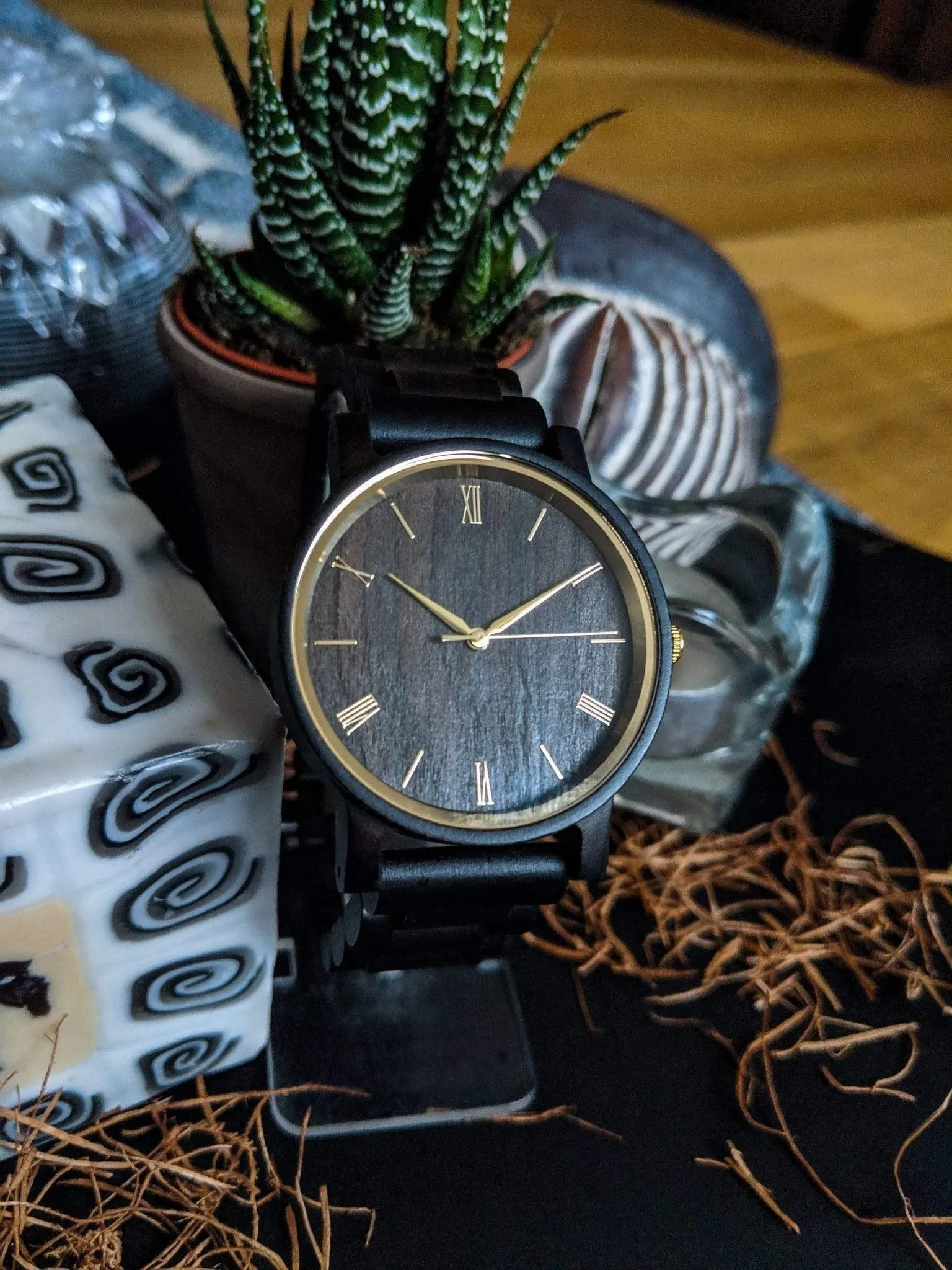 Groomsmen Set Of 7 Wooden Watches - Ebony Arce