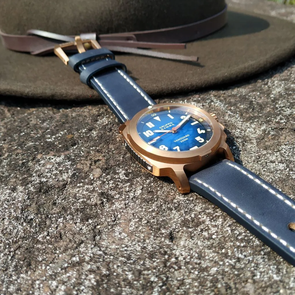 Gruppo Gamma Vanguard AN-18 Mk&nbsp;IV - Blue&nbsp;Cali&nbsp;Dial - Swiss ETA 2824-2 Mvmt