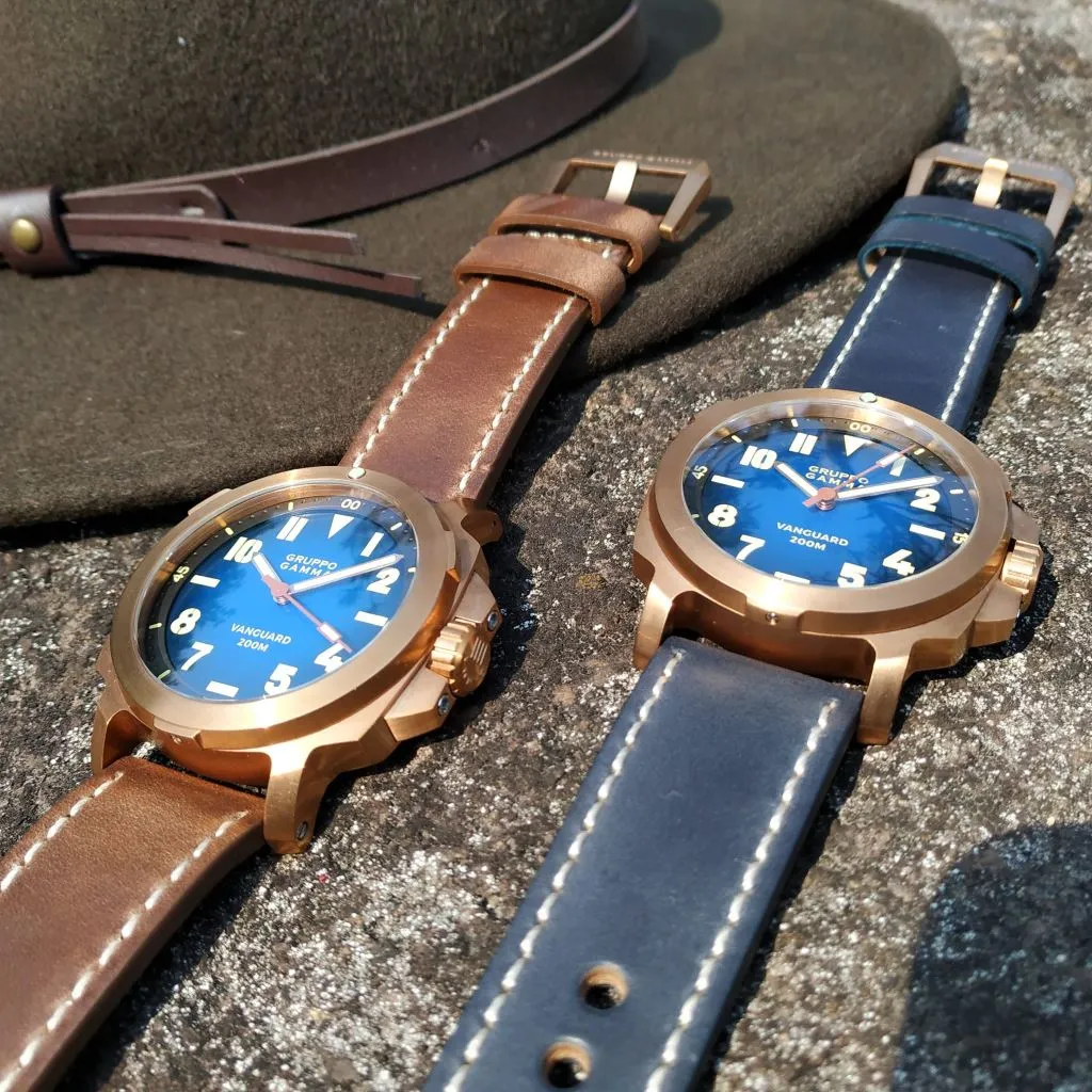 Gruppo Gamma Vanguard AN-18 Mk&nbsp;IV - Blue&nbsp;Cali&nbsp;Dial - Swiss ETA 2824-2 Mvmt
