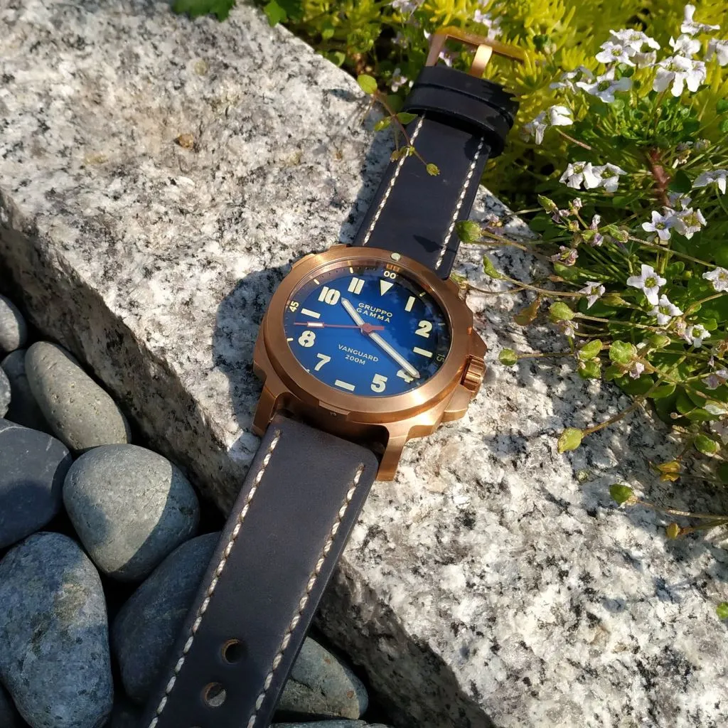 Gruppo Gamma Vanguard AN-18 Mk&nbsp;IV - Blue&nbsp;Cali&nbsp;Dial - Swiss ETA 2824-2 Mvmt
