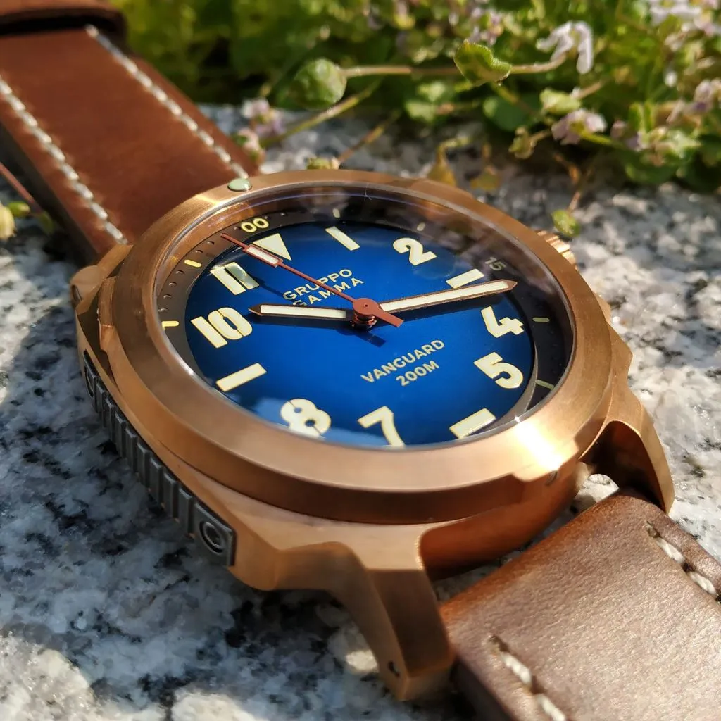 Gruppo Gamma Vanguard AN-18 Mk&nbsp;IV - Blue&nbsp;Cali&nbsp;Dial - Swiss ETA 2824-2 Mvmt