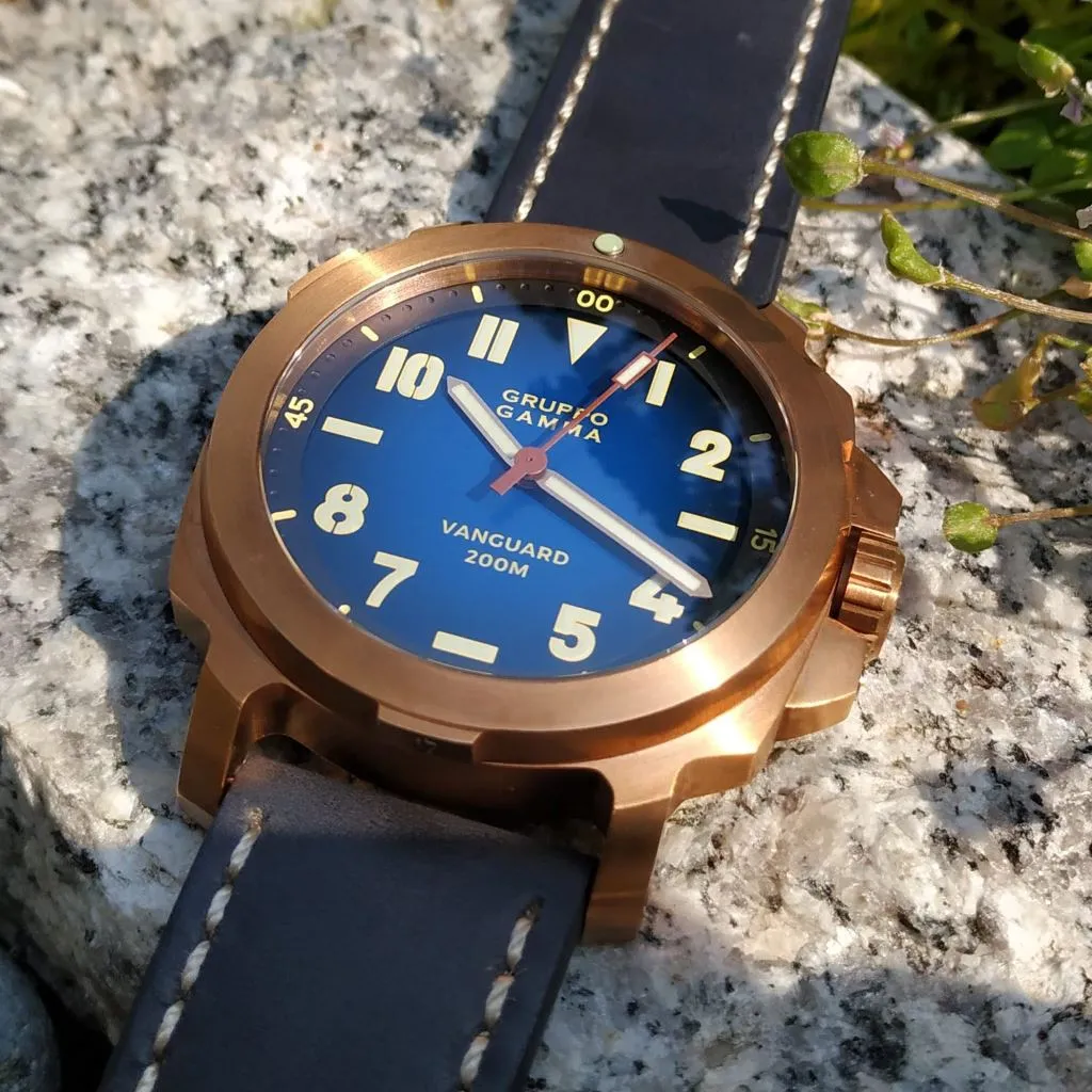 Gruppo Gamma Vanguard AN-18 Mk&nbsp;IV - Blue&nbsp;Cali&nbsp;Dial - Swiss ETA 2824-2 Mvmt