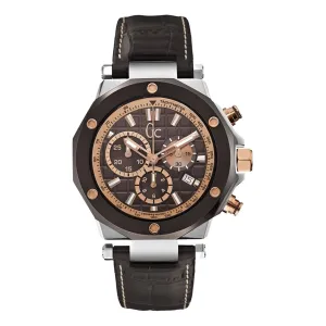Guess Chronograph Quartz 45mm Stainless Steel & Leather Watch