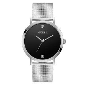 Guess Men's Watch Silver Tone Case Quartz