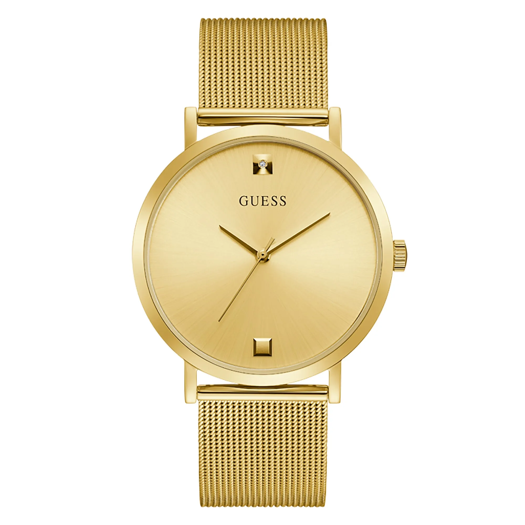 Guess Men's Watch Yellow Gold Tone Case Quartz
