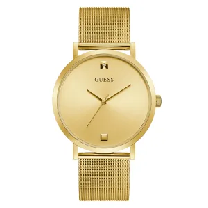 Guess Men's Watch Yellow Gold Tone Case Quartz