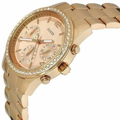 Guess Mini Spectrum Crystal Rose Gold Ladies Watch W0122L3