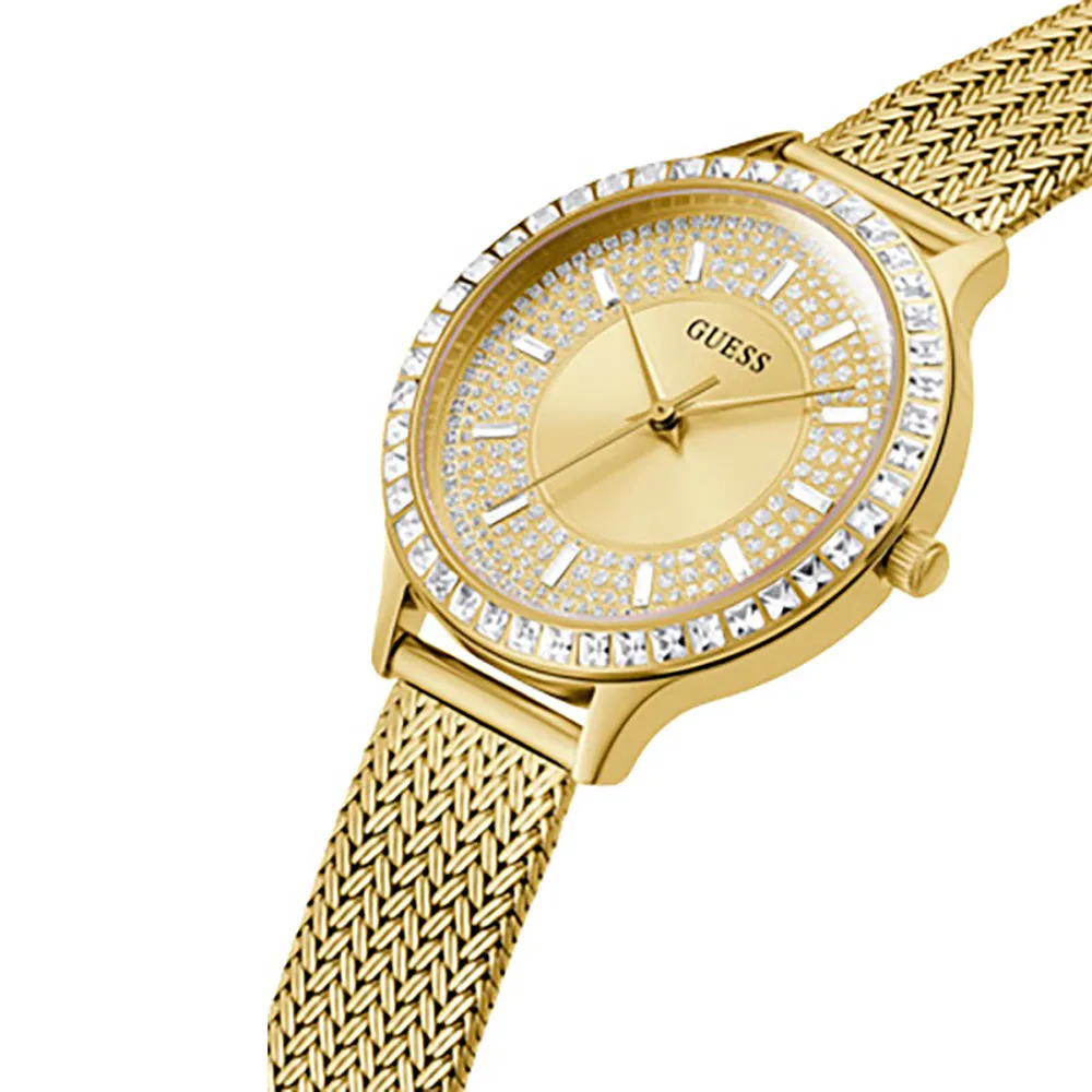 Guess Women's Watch Gold Tone Case Quartz