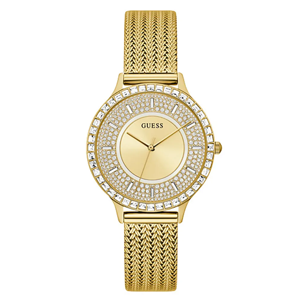 Guess Women's Watch Gold Tone Case Quartz