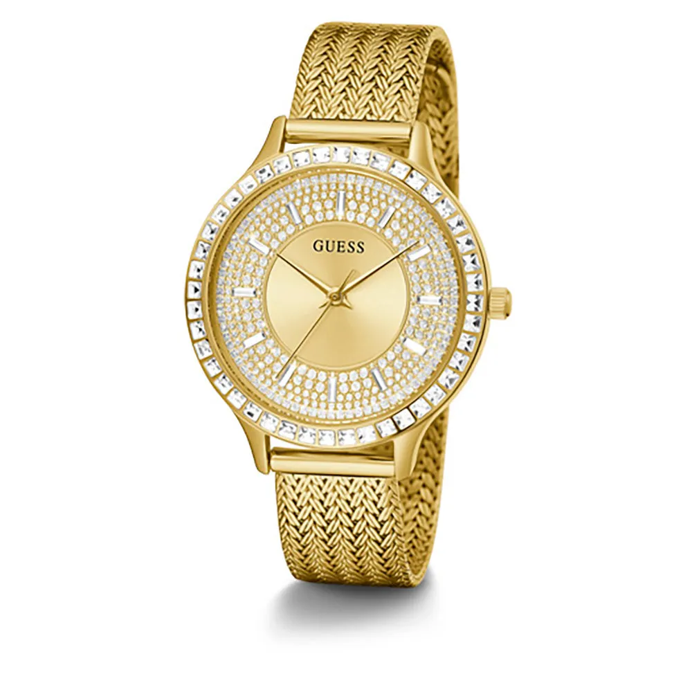 Guess Women's Watch Gold Tone Case Quartz