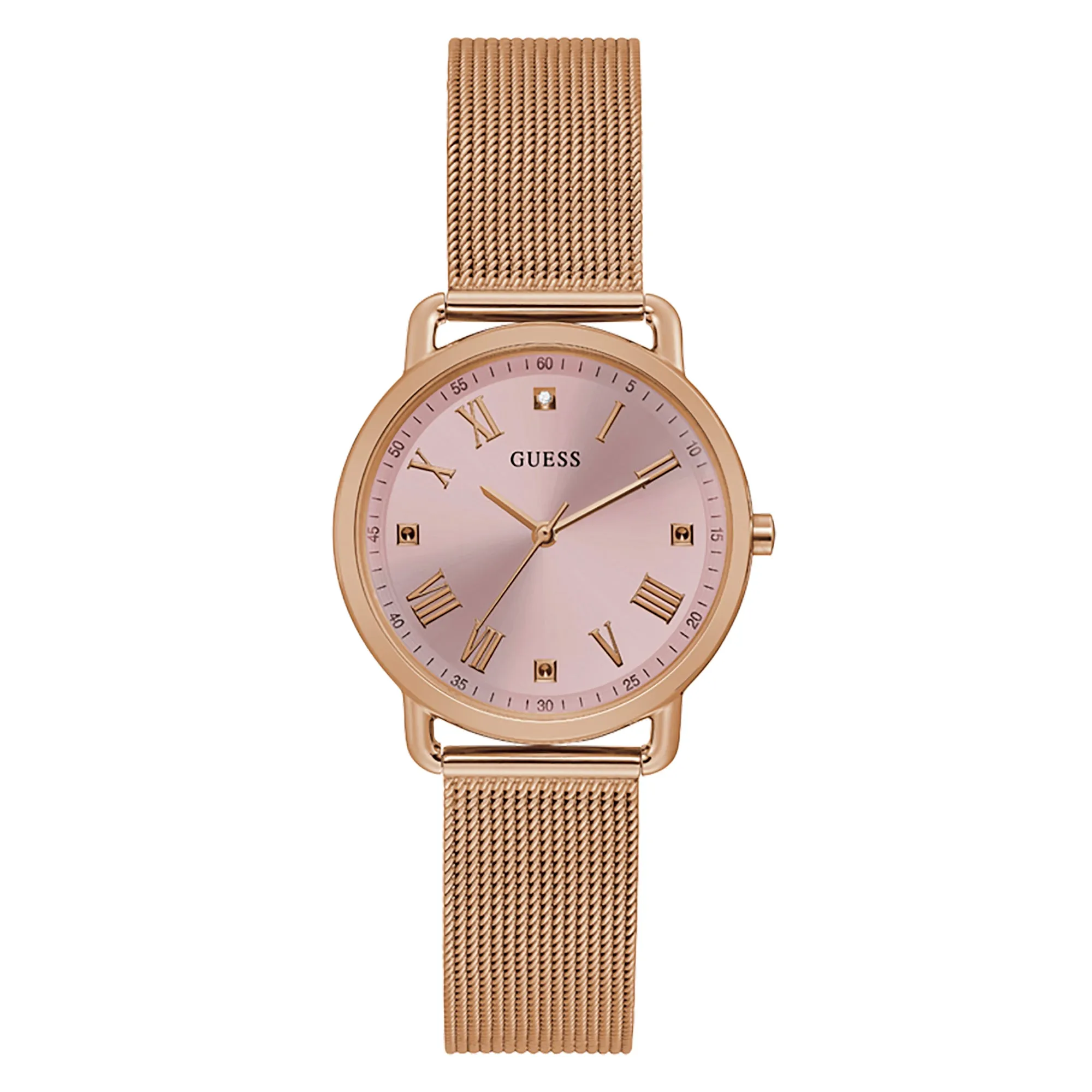 Guess Women's Watch Rose Gold Tone Case Quartz