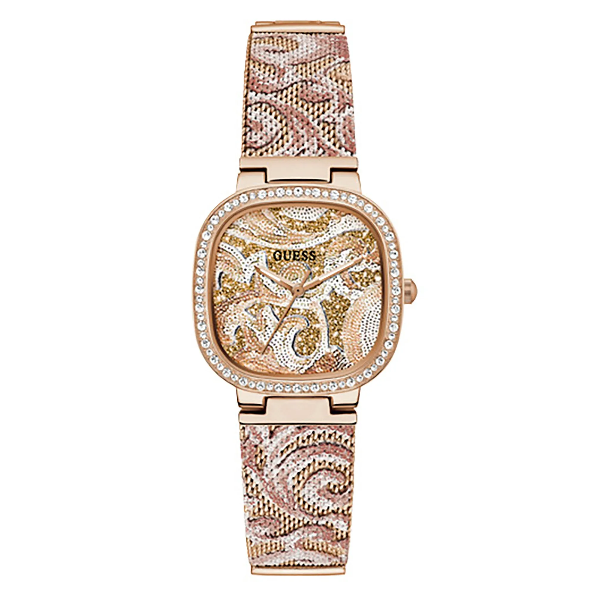 Guess Women's Watch Rose Gold Tone Case Quartz