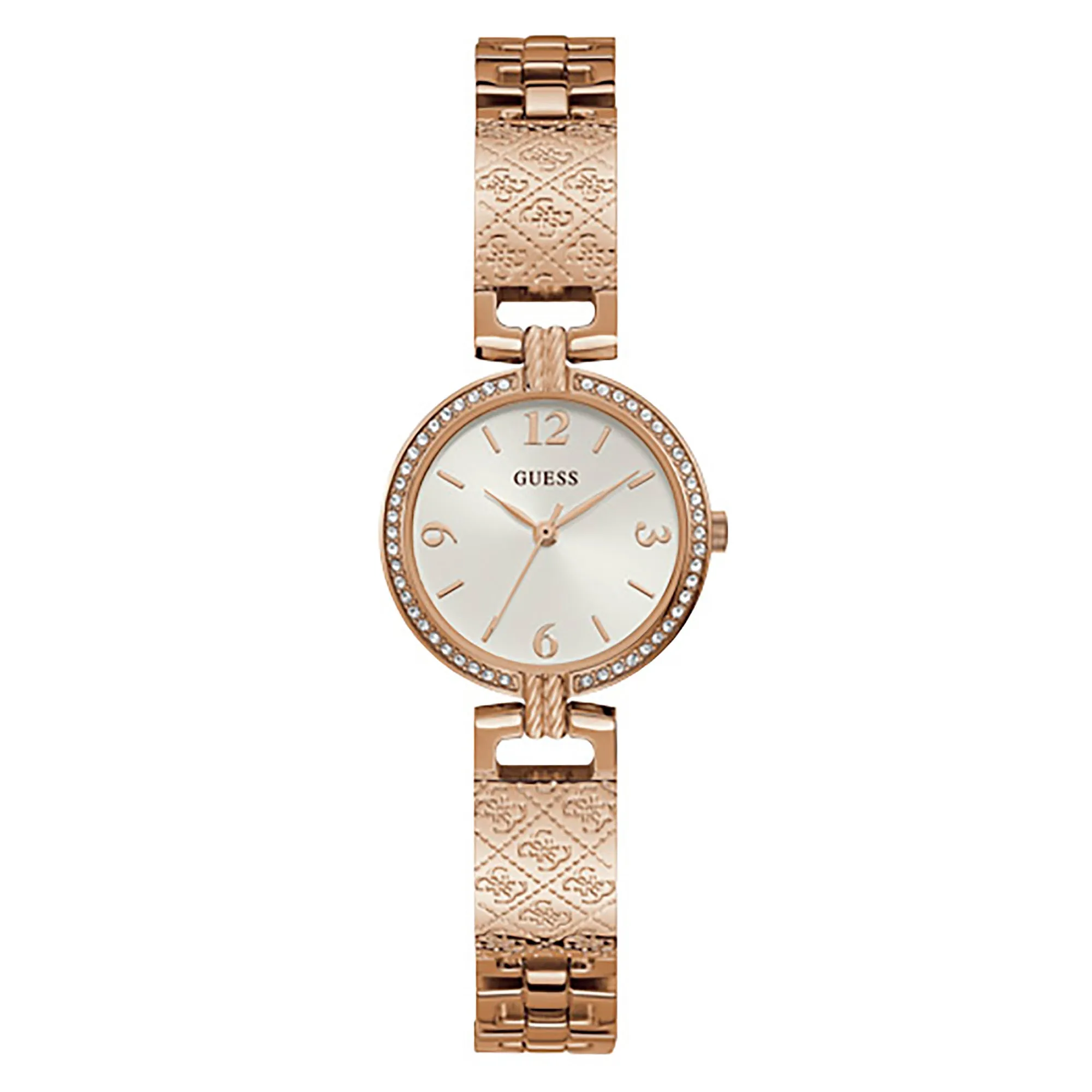 Guess Women's Watch Rose Gold Tone Case Quartz