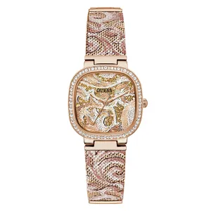 Guess Women's Watch Rose Gold Tone Case Quartz