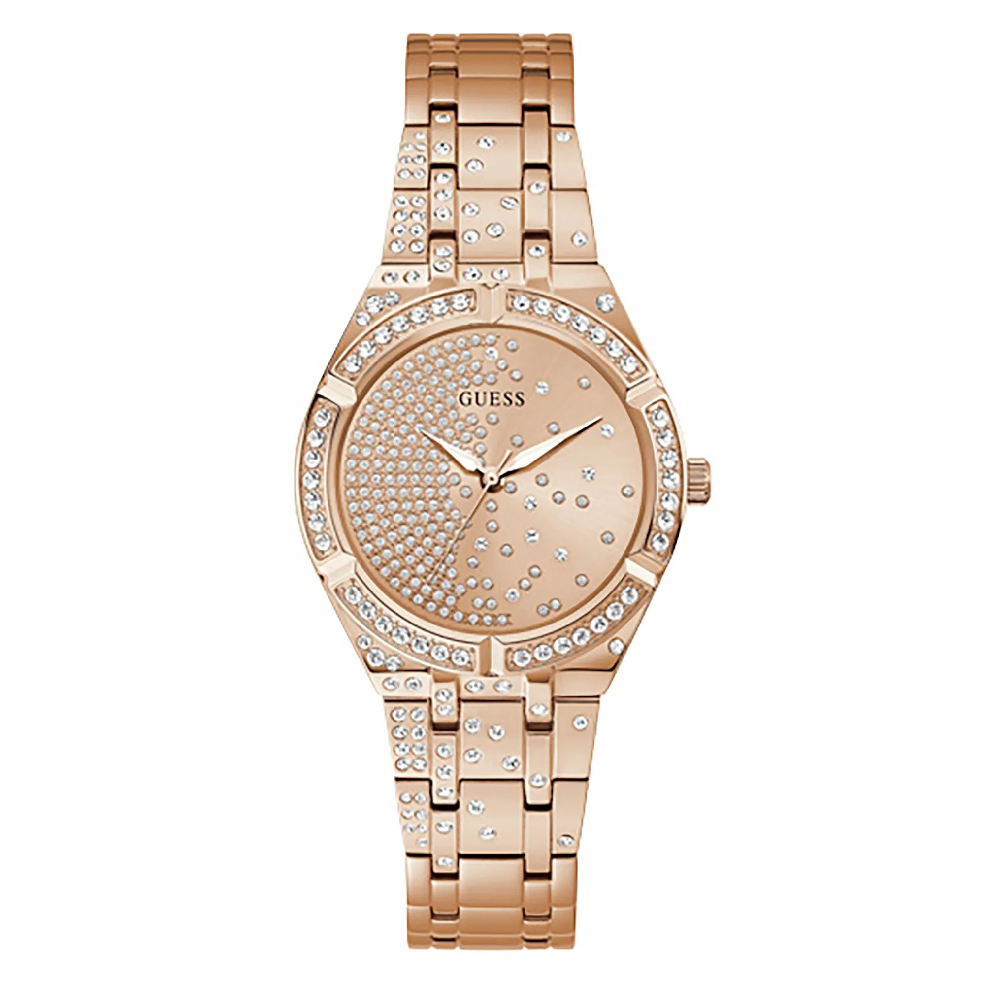 Guess Women's Watch Rose Gold Tone Case Quartz