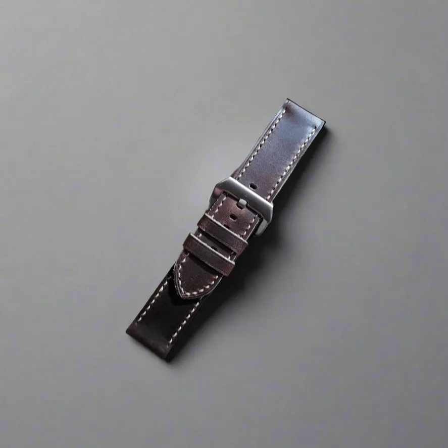 Handmade leather strap for luminor panerai