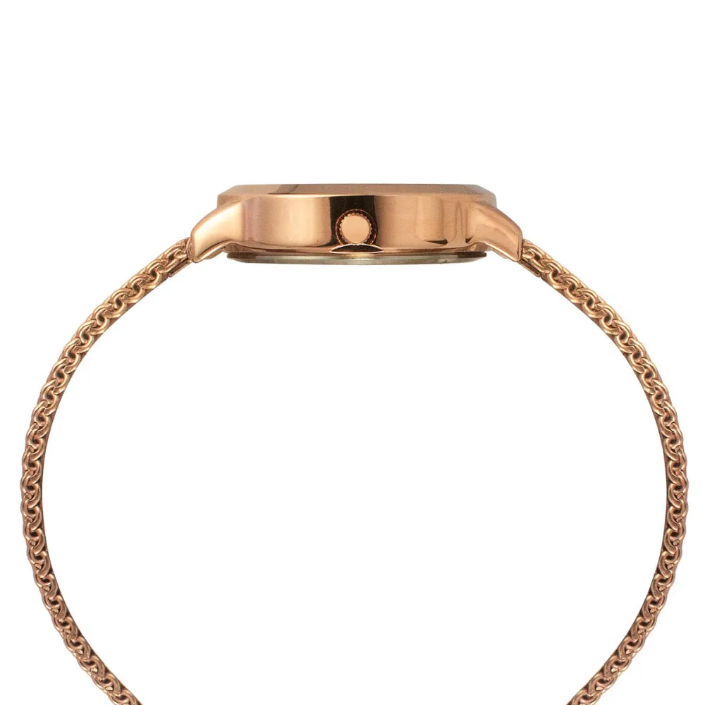 Helix By Timex Coral Round Analog Stainless Steel Watch Women -TW022HL23