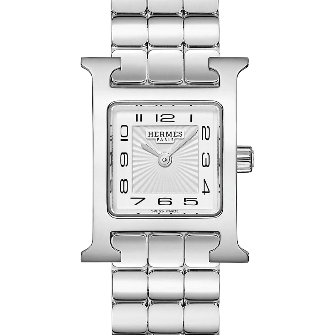 HEURE H - SUNBURST WHITE MINI WATCH
