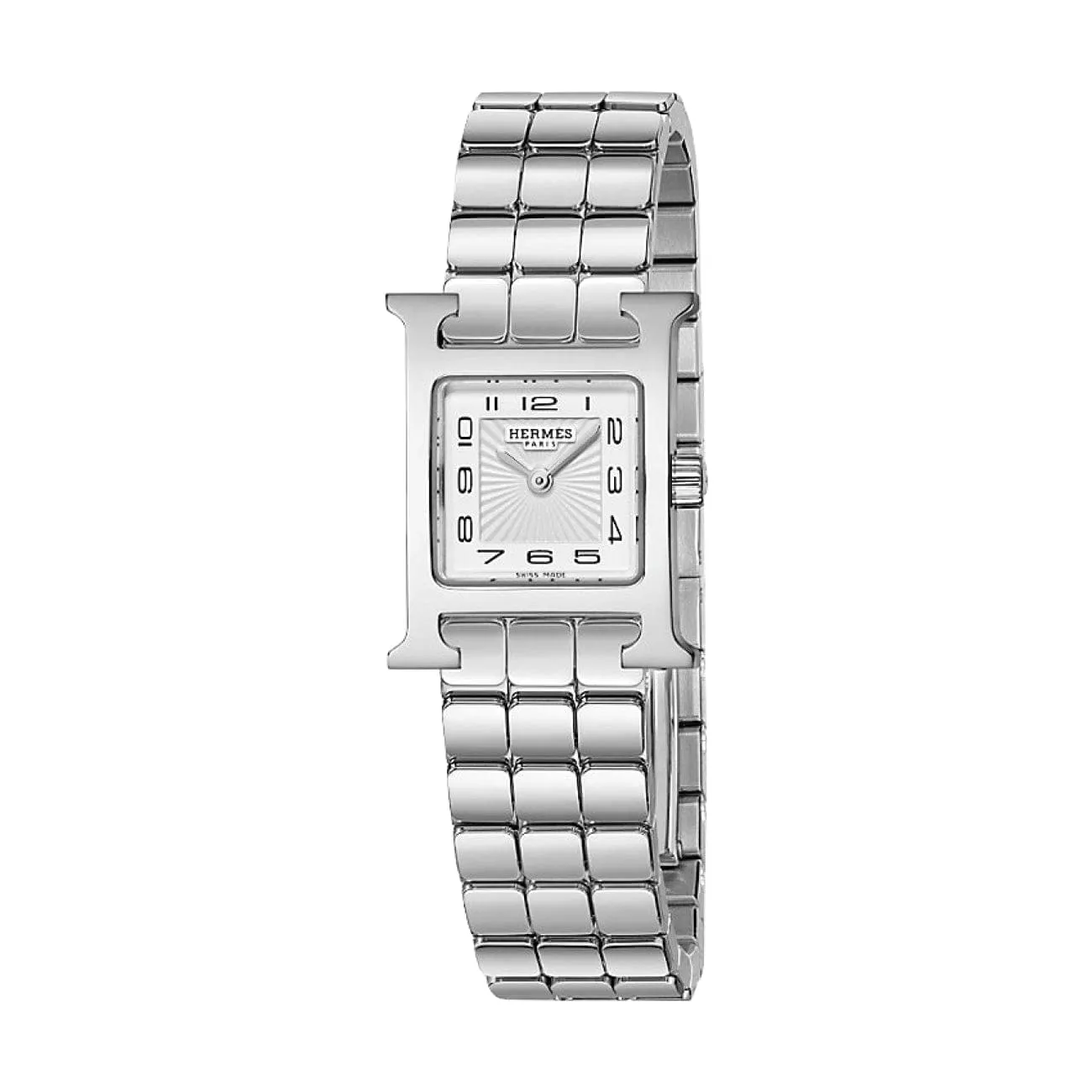 HEURE H - SUNBURST WHITE MINI WATCH