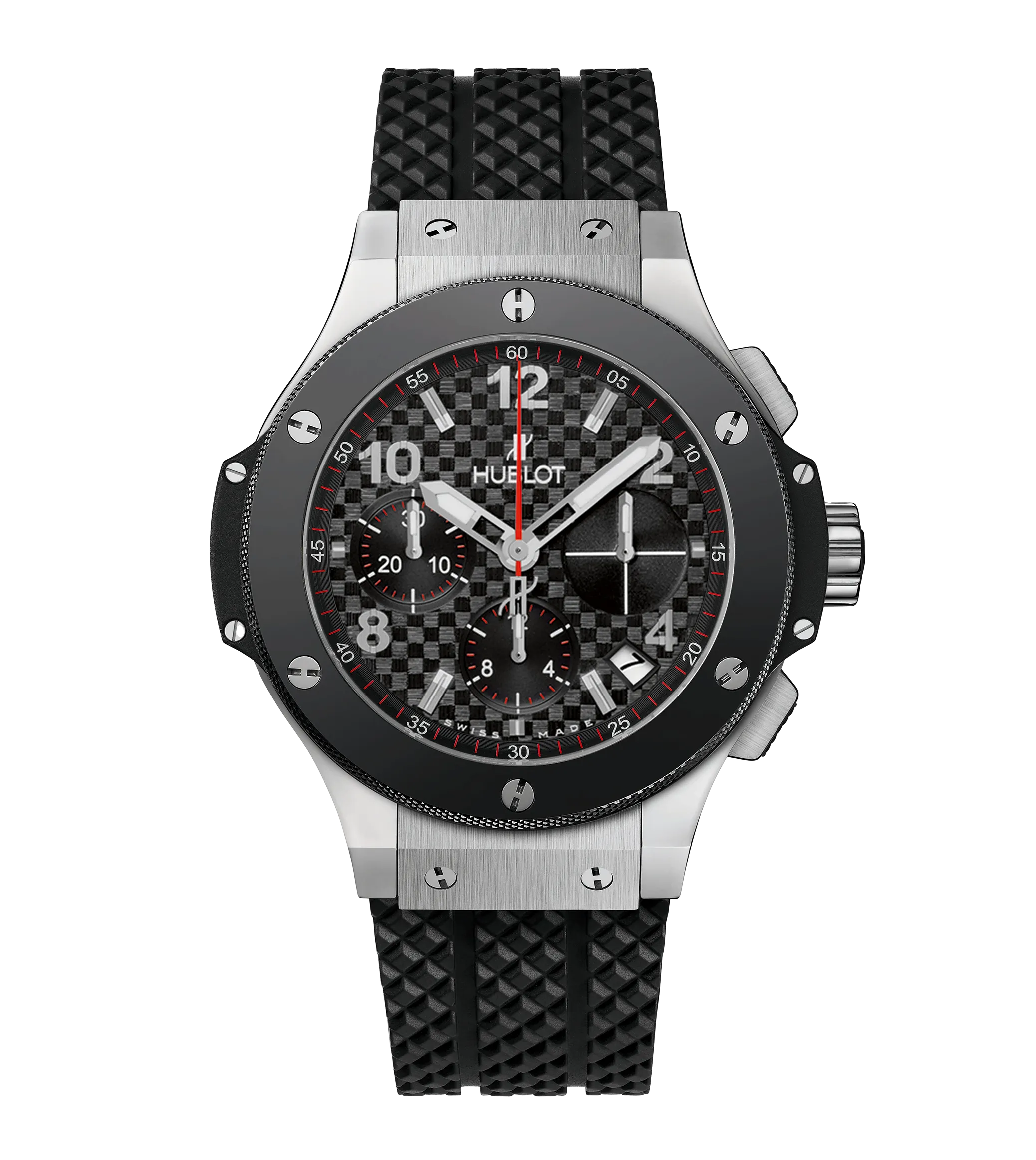 Hublot Big Bang Original Steel Ceramic, 41mm with Black Rubber Strap